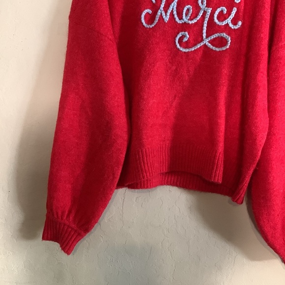 SUNDRY Merci Crew Neck Sweater Size Medium - Picture 5 of 8